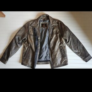 Men's Medium NWT Leather Jacket STS RANCHWEAR THE RIFLEMAN Heavy and Thick!!